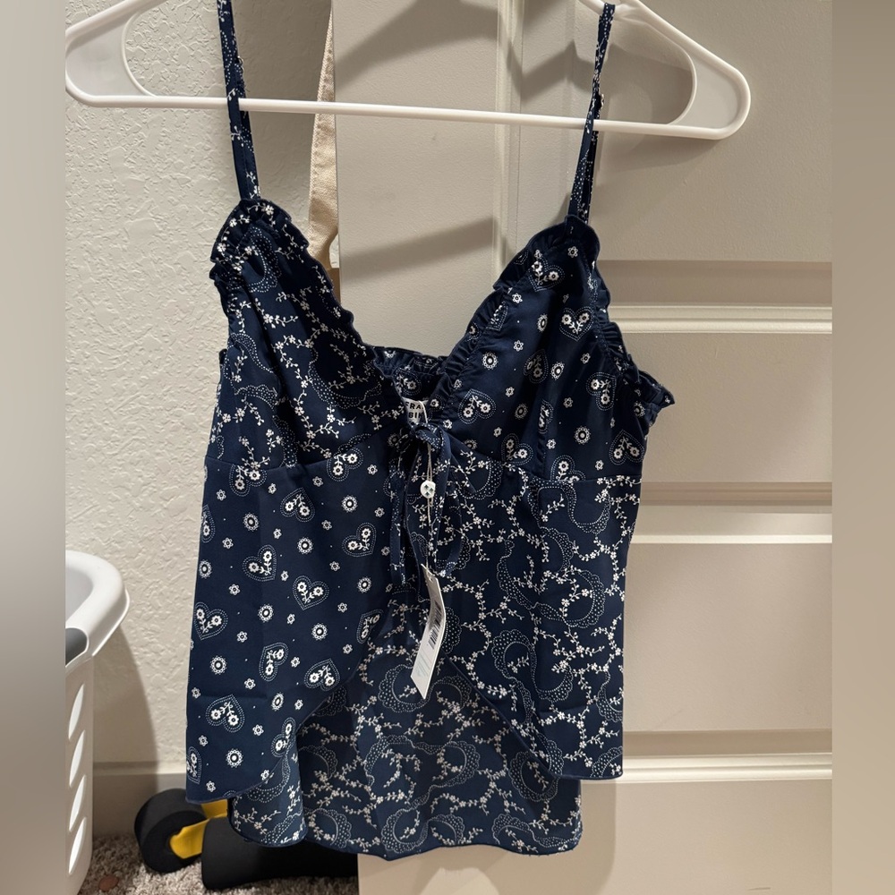 Frankies bikini flora cami NWT